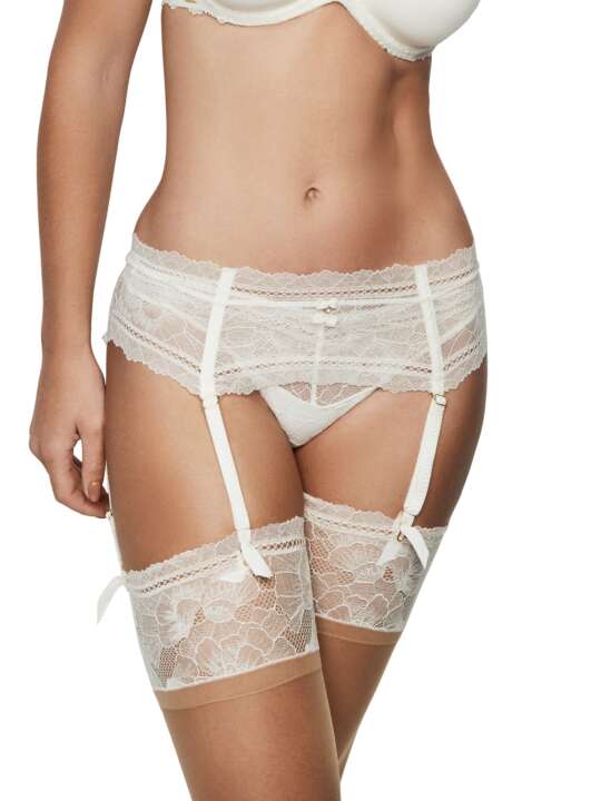 31209SE Suspender belt AGATHA MARIAGE Selmark Ivory face