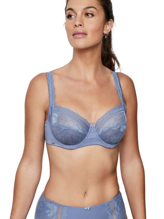 31212SE Soutien-gorge emboîtant confort armaturé AGATHA Selmark Bleu face
