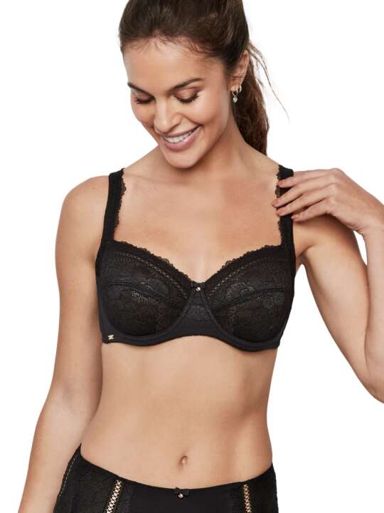 31212SE Soutien-gorge emboîtant confort armaturé AGATHA Selmark Noir face