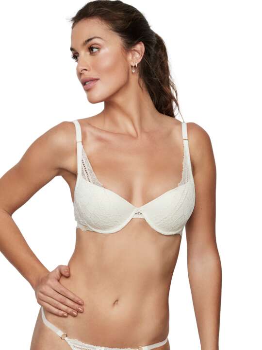 31213SE Soutien-gorge push-up AGATHA MARIAGE Selmark Ivoire face