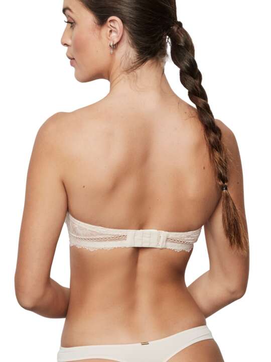 31216SE Soutien-gorge bandeau préformé armaturé AGATHA Selmark Beige face