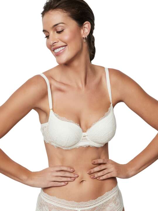 31217SE Soutien-gorge préformé AGATHA MARIAGE Selmark Ivoire face