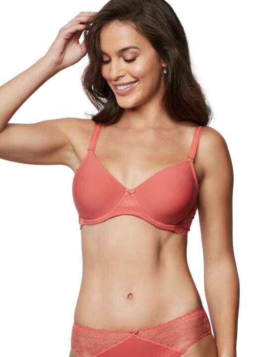 31221SE Underwired minimizer bra AGATHA Selmark Coral face