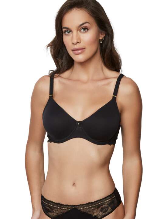31221SE Soutien-gorge minimiseur armaturé AGATHA Selmark Noir face