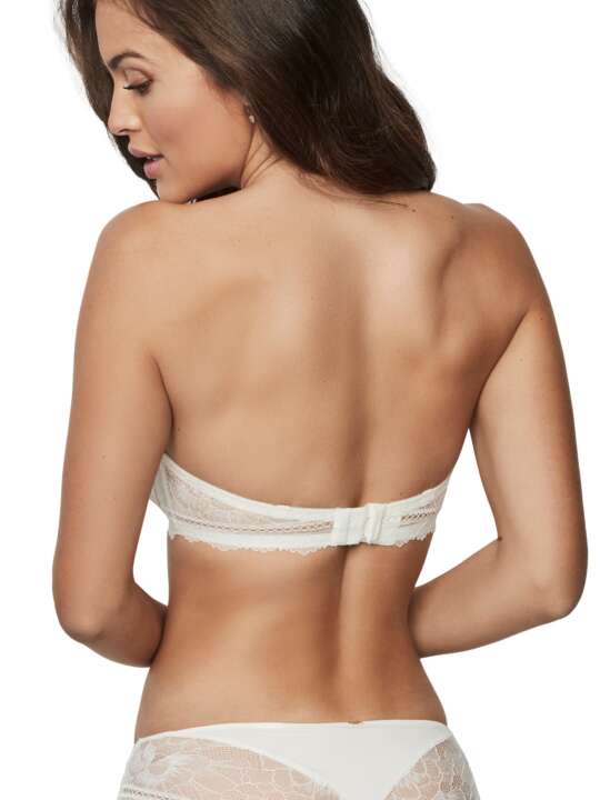 31226SE Soutien-gorge bandeau push-up AGATHA MARIAGE Selmark Ivoire face