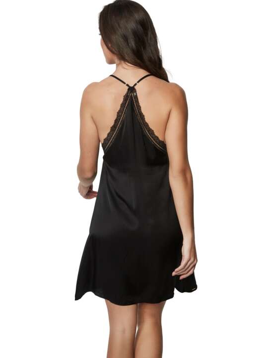 31260SE Nuisette satinée AGATHA Selmark Noir face