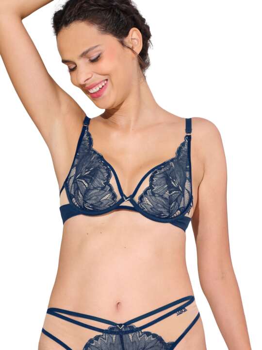 10381LI Soutien-gorge armaturé CHARISMA Lisca Bleu face
