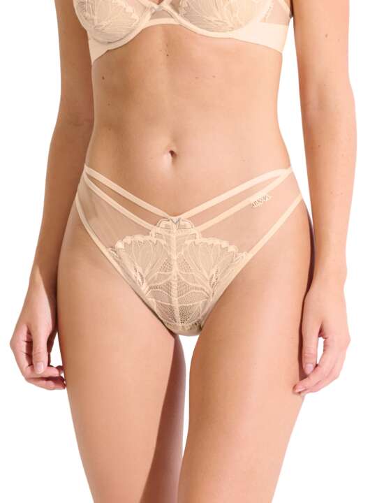 12375LI Brésilien échancré CHARISMA Lisca Beige face