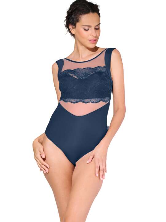 13121LI Body brésilien sans armatures CHARISMA Lisca Bleu face