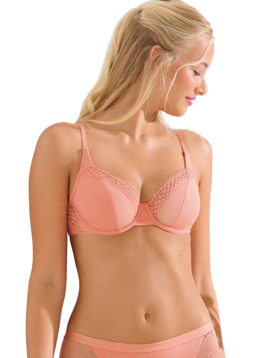 20400LI Soutien-gorge armaturé POMPEYA Lisca Rose face