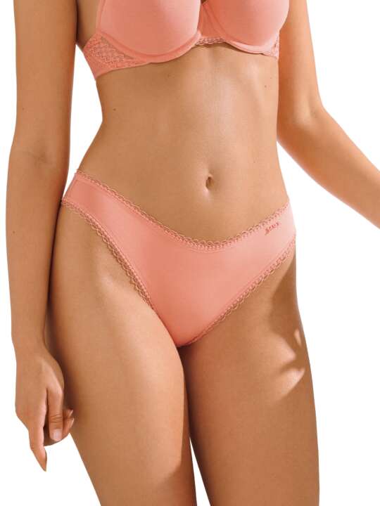 22358LI Brésilien échancré POMPEYA Lisca Rose face