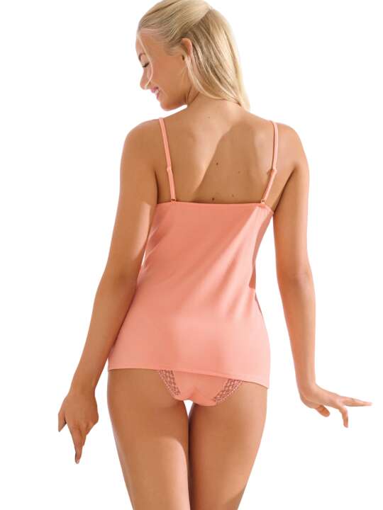 23457LI Top débardeur caraco POMPEYA Lisca Rose face