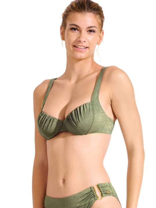 40832LI Haut maillot de bain armaturé IMPERIA Lisca Kaki face