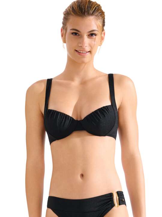 40832LI Haut maillot de bain armaturé IMPERIA Lisca Noir face