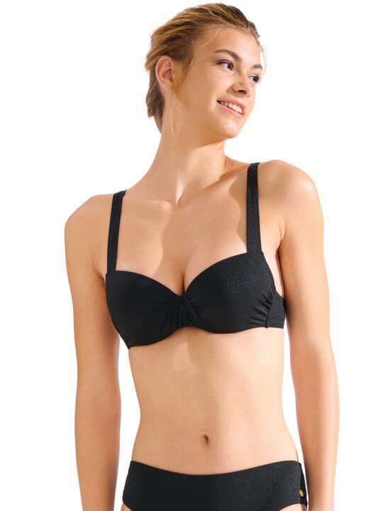 40833LI Haut maillot de bain préformé IMPERIA Lisca Noir face