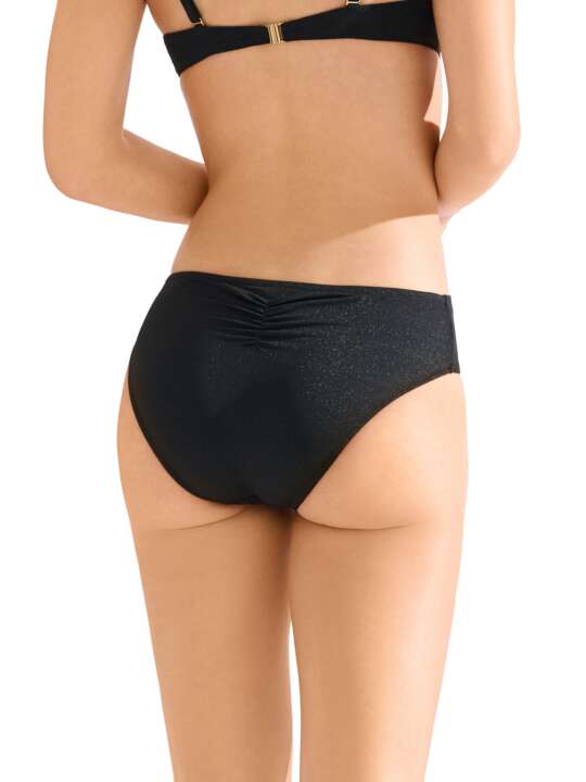 41717LI Bas maillot slip de bain taille haute IMPERIA Lisca Noir face
