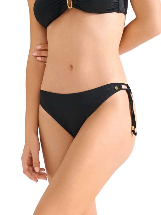 41718LI Bas maillot slip de bain à nouettes IMPERIA Lisca Noir face