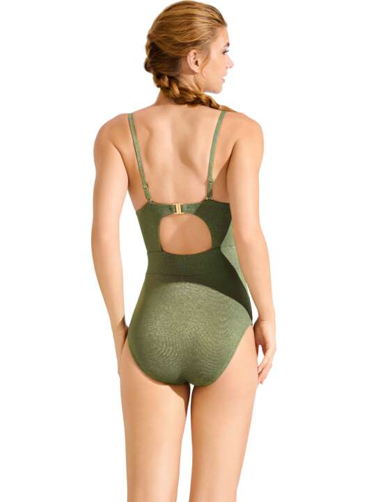 43573LI Maillot de bain une pièce préformé IMPERIA Lisca Kaki face