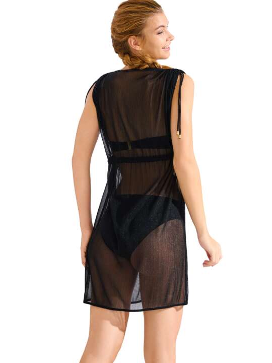 49578LI Caftan de plage IMPERIA Lisca Noir face