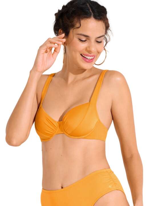 40807LI Haut maillot de bain armaturé KARPATHOS Lisca Cheek Jaune face