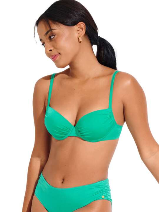 40808LI Haut maillot de bain préformé KARPATHOS Lisca Cheek Vert face