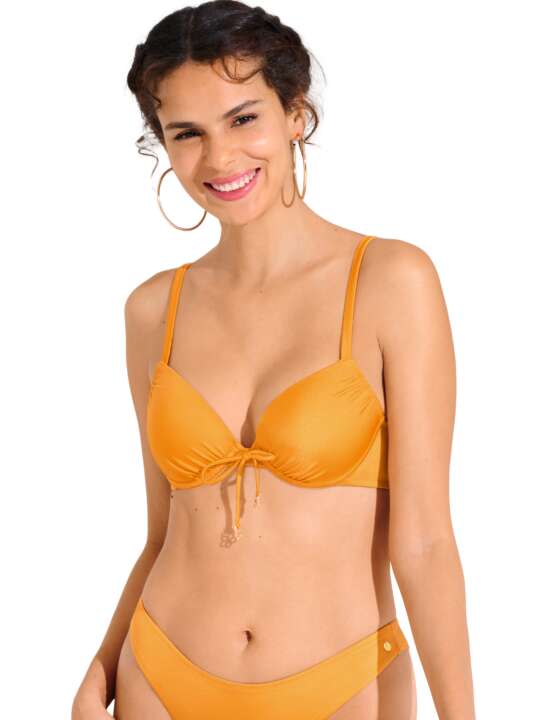 40809LI Haut maillot de bain push-up KARPATHOS Lisca Cheek Jaune face