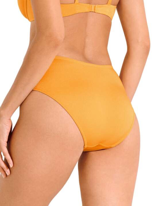 41699LI Bas maillot slip de bain taille haute KARPATHOS Lisca Cheek Jaune face