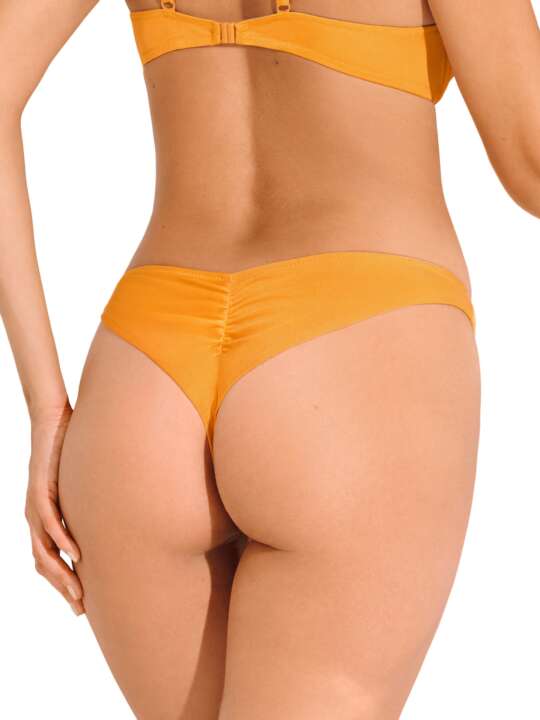 41701LI Bas maillot brésilien de bain échancré KARPATHOS Lisca Cheek Jaune face