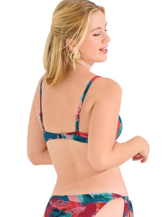 40800LI Push-up swimming costume top ROMA Lisca Blue face