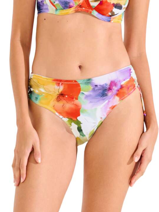 41691LI Swimming costume bottoms with adjustable sides ROMA Lisca White face