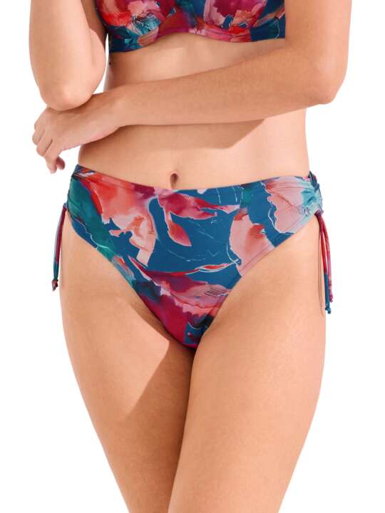 41691LI Swimming costume bottoms with adjustable sides ROMA Lisca Blue face