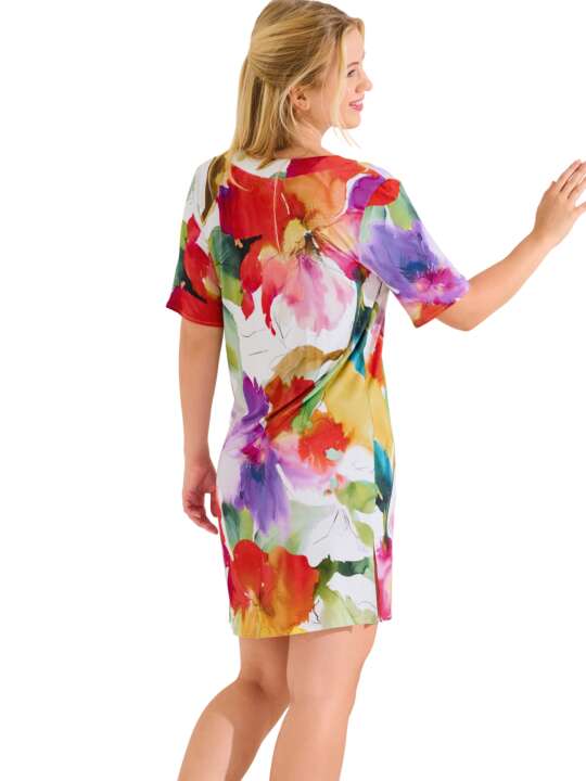 49596LI Short-sleeved summer tunic ROMA Lisca White face