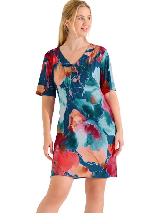 49596LI Short-sleeved summer tunic ROMA Lisca Blue face