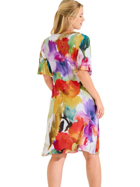49597LI Short-sleeved summer dress ROMA Lisca White face