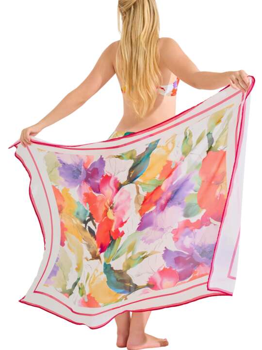 49600LI Beach sarong ROMA Lisca White face