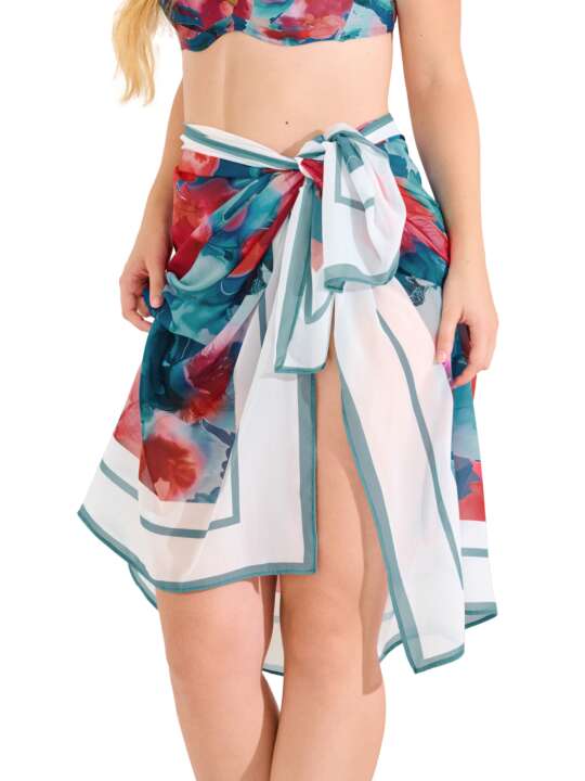 49600LI Beach sarong ROMA Lisca Blue face