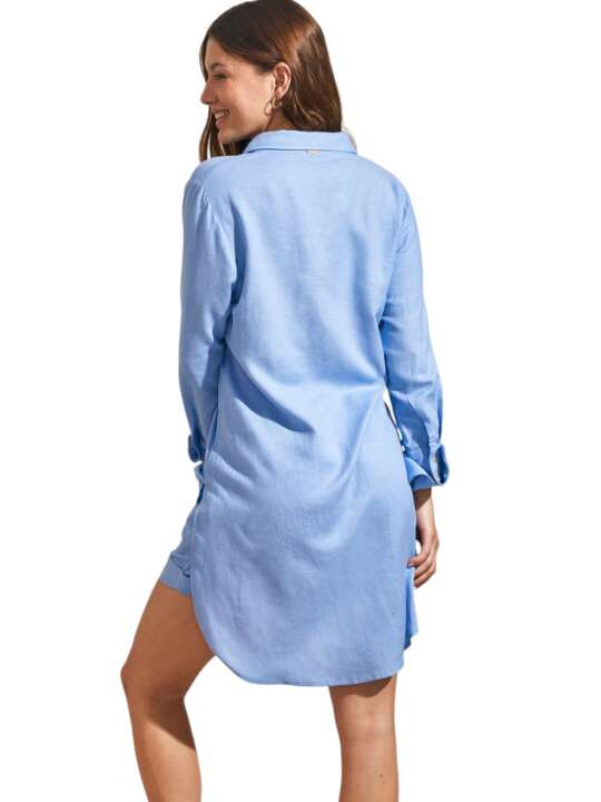 BC176SE Summer set shorts shirt long sleeves COMPLEMENTOS Selmark Mare Blue face