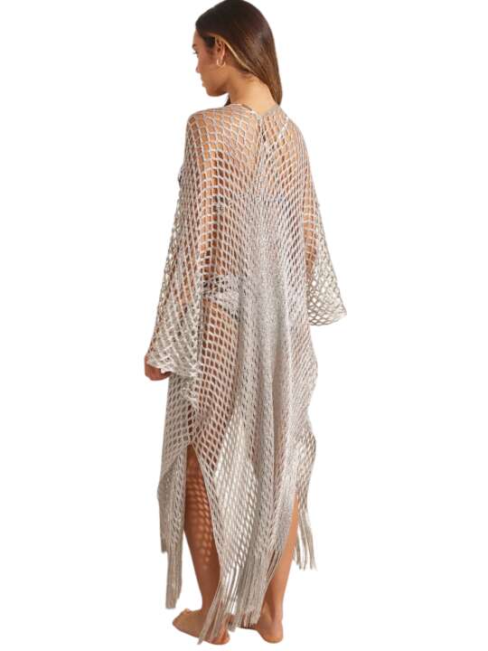 BC197SE Long beach kimono COMPLEMENTOS Selmark Mare Silver face