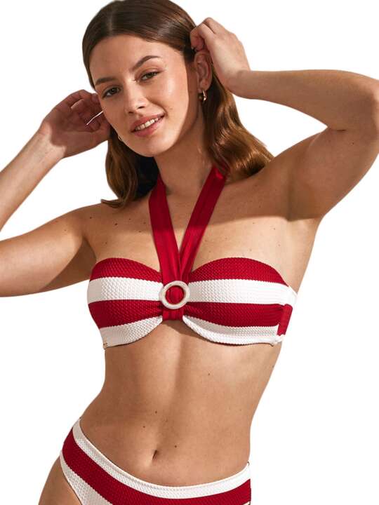 BL816SE Bandeau top ARTEMISA Selmark Mare Red face