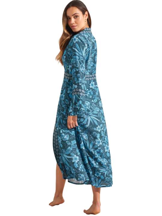 BM297SE Long beach kimono ACANTHUS Selmark Mare Blue face