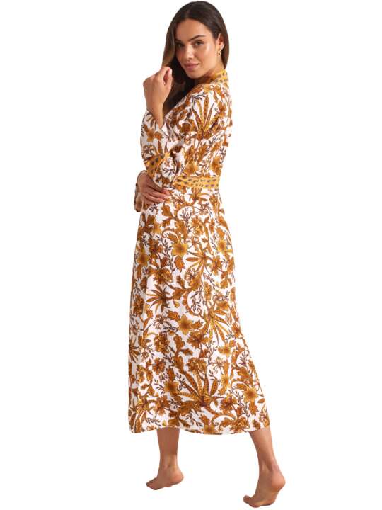 BM297SE Long beach kimono ACANTHUS Selmark Mare Yellow face