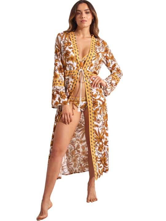 BM297SE Long beach kimono ACANTHUS Selmark Mare Yellow face