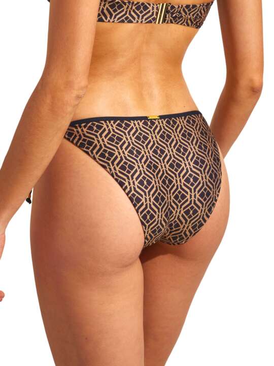BM407SE Bikini knickerbockers bikini low waist PETRA Selmark Mare Black face