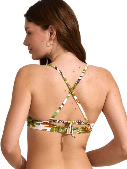 BN021SE Non-preformed triangle swimming costume top JADE Selmark Mare Ivory face