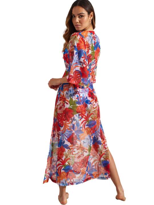 BL596SE Long beach dress BABILONIA Selmark Mare White face