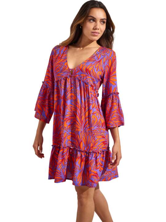 BL798SE Summer tunic ARRECIFE Selmark Mare Orange face
