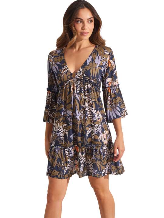 BL998SE Summer tunic AMAZONIA Selmark Mare Navy Blue face