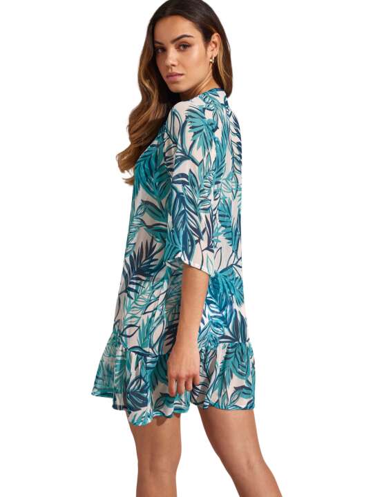 BM598SE Beach tunic HA-LONG Selmark Mare Turquoise face