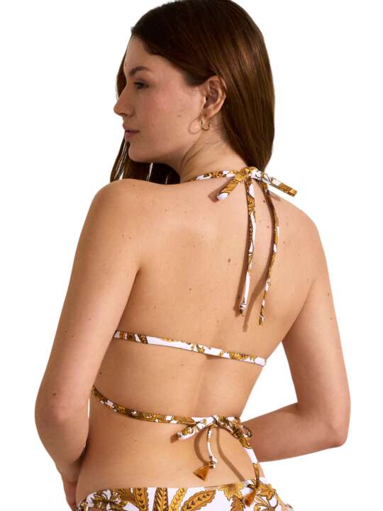 BM210SE Traingle swimming costume top ACANTHUS Selmark Mare Yellow face