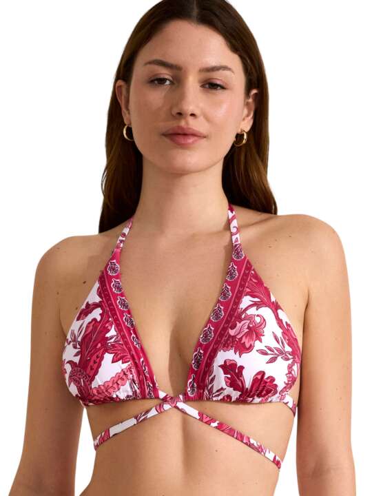 BM210SE Haut maillot de bain traingle préformé ACANTHUS Selmark Mare Rose face